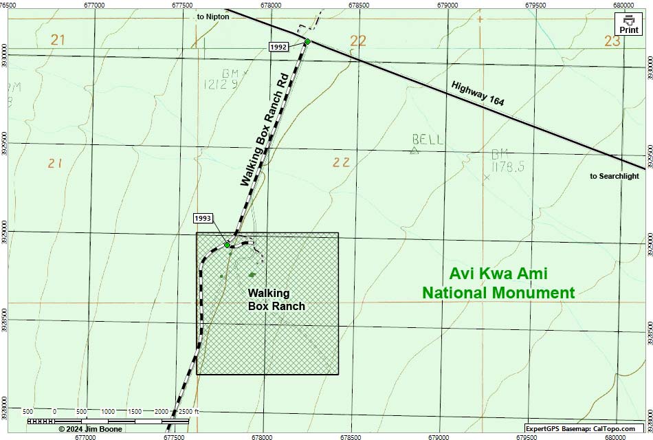 Christmas Tree Pass Road Map