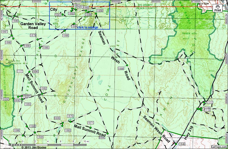 Seaman Wash Road Map