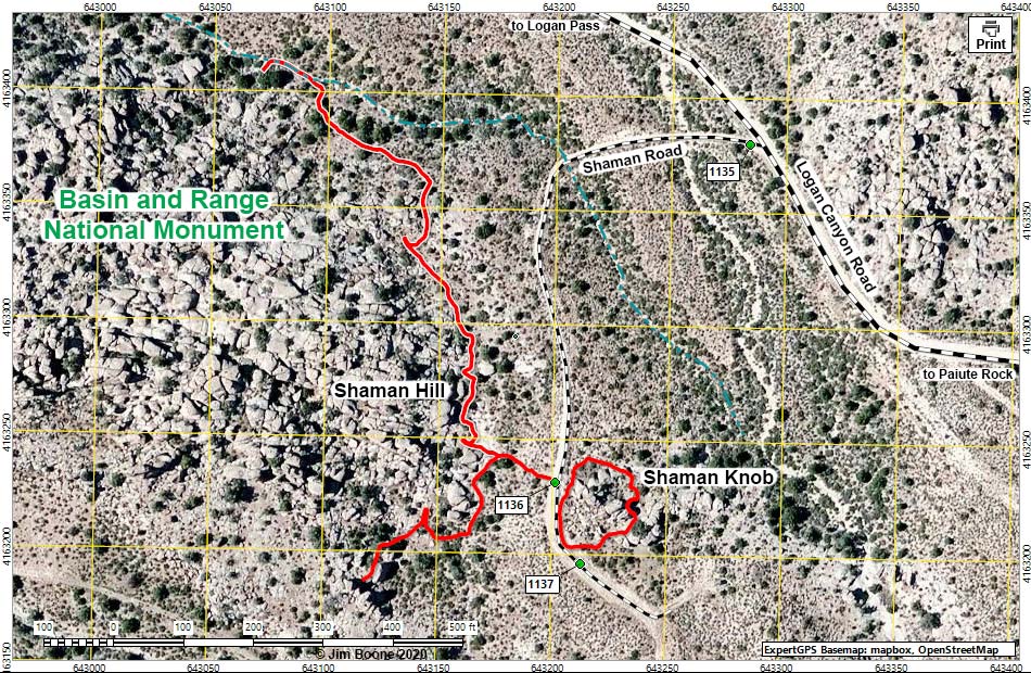 Logan Townsite Road Map