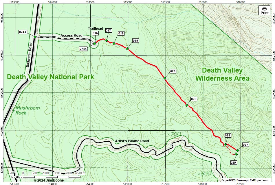 Desolation Canyon Hiking Map