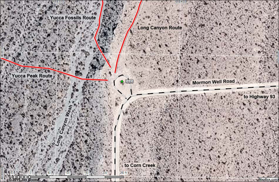 Long Canyon Trailhead Map