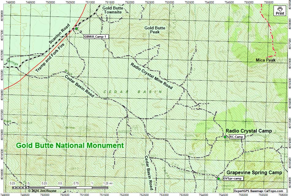 Radio Crystal Camp Map