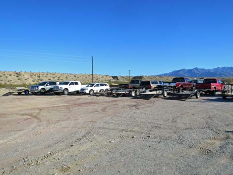 Gold Butte Road Kiosk Parking Lot