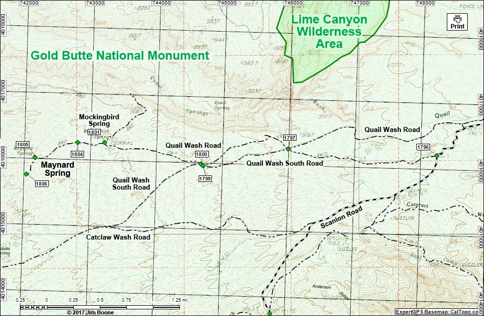 Maynard Spring Map