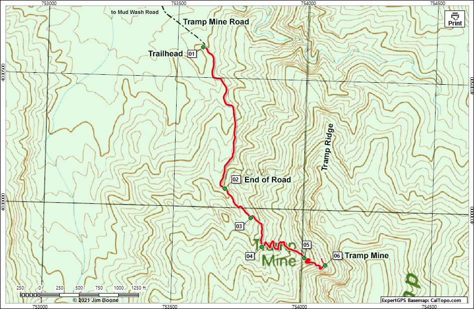 Tramp Mine Map