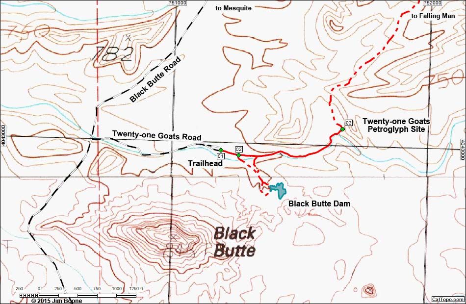 Twentyone Goats Map