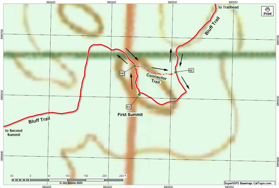 Bluff Trail Map