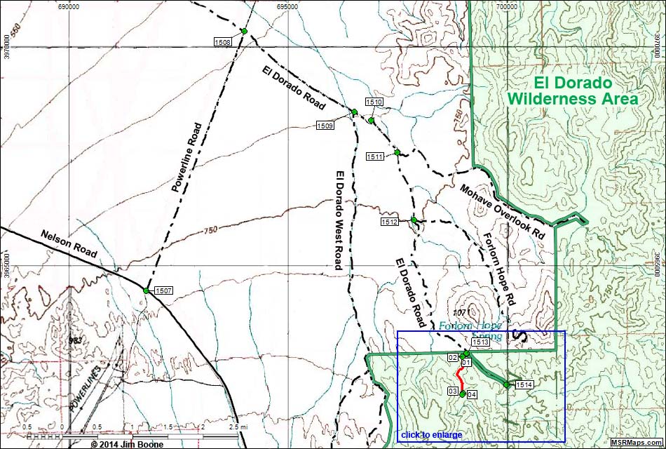 Lonesome Wash Overlook Map