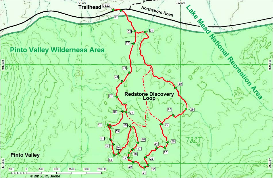 Redstone Discovery Route Map