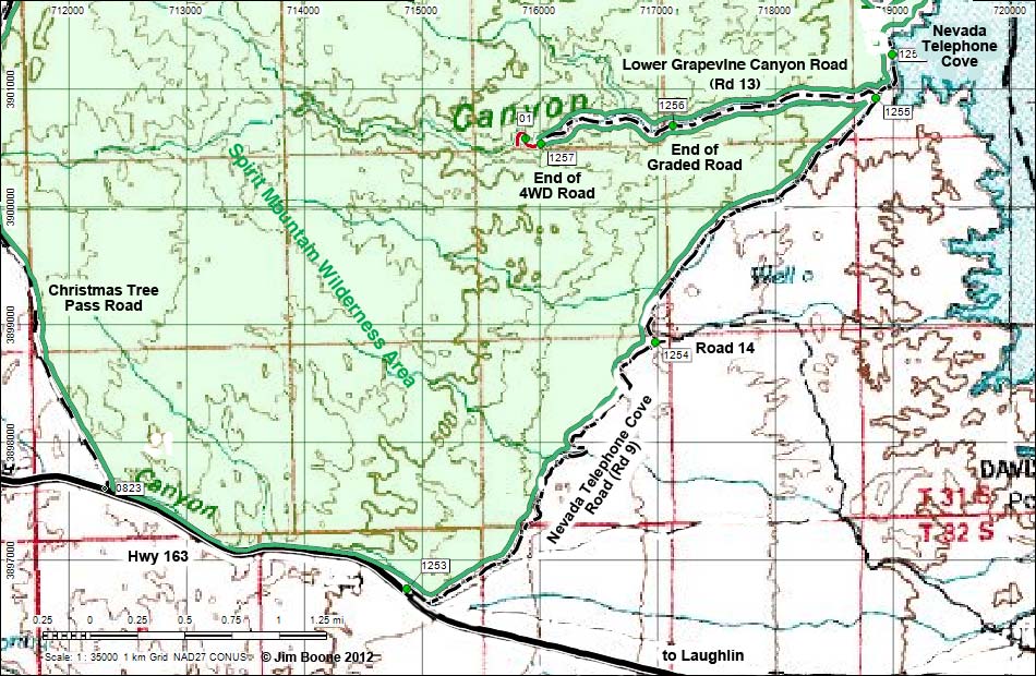 Lower Grapevine Canyon Road