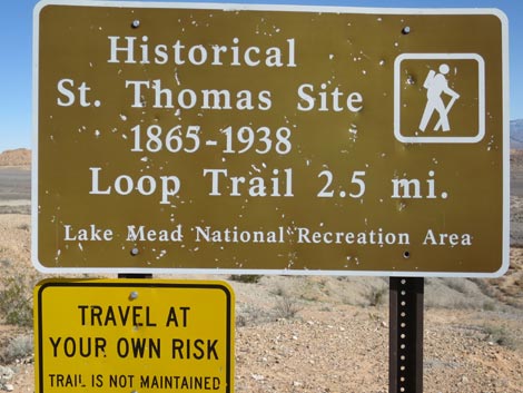 St. Thomas Townsite Trailhead