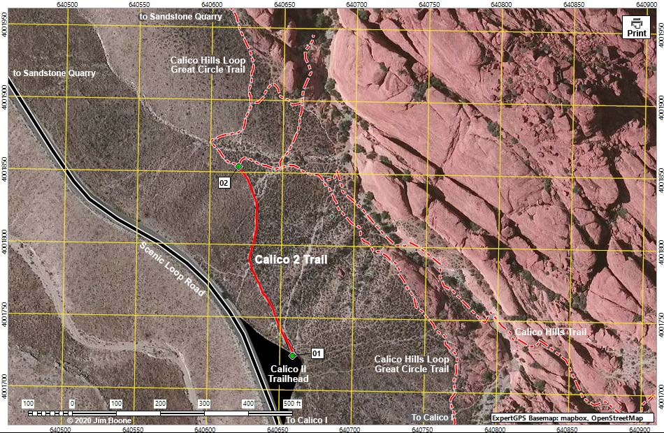 Calico 2 Trail Map