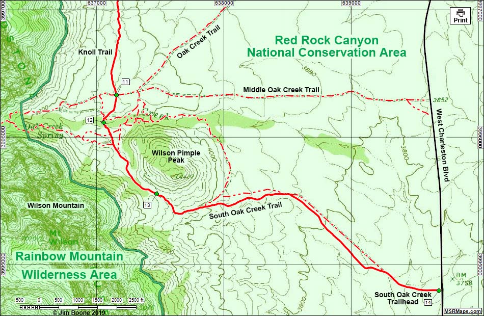 Escarpment Route Trail Map