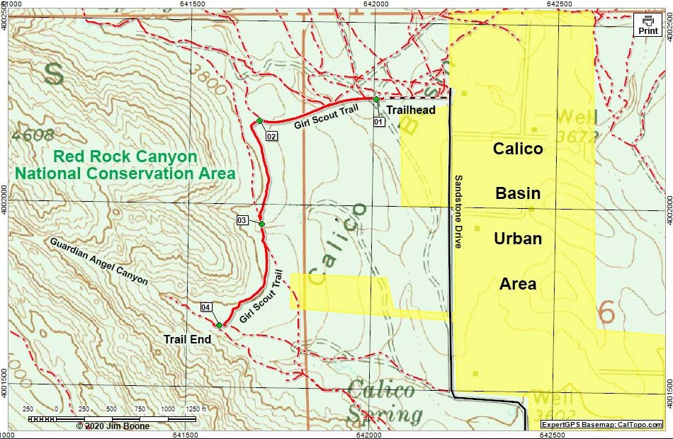 Girl Scout Trail Map