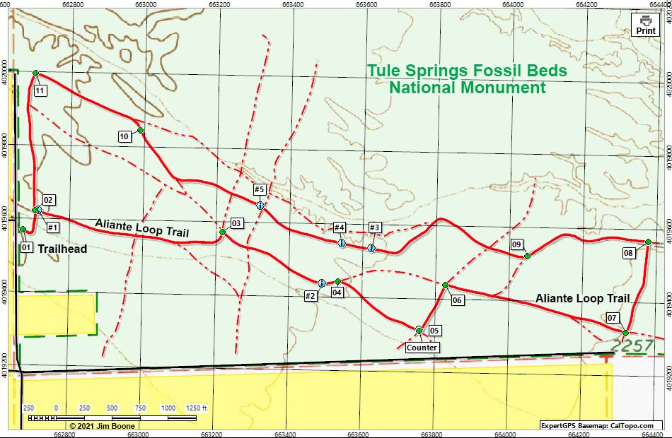 Aliante Loop Trail Map