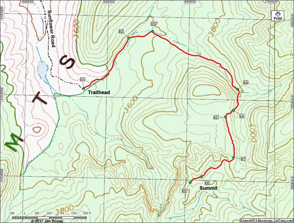 White Hills Map