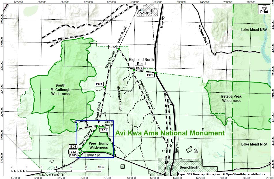 Wee Thump West Road Map