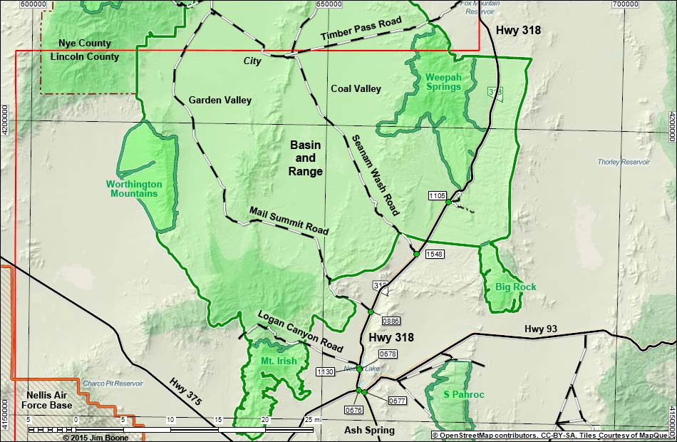 Highway 318 Map -- Overview